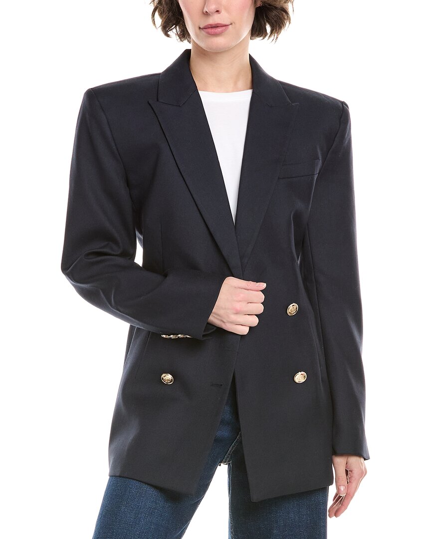 Ronny Kobo Kylar Wool-blend Jacket In Black