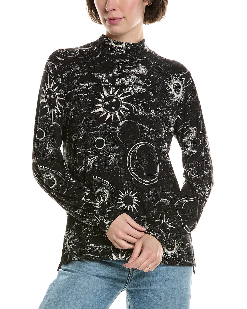 Johnny Was The Janie Favorite Puff Sleeve Top In Black