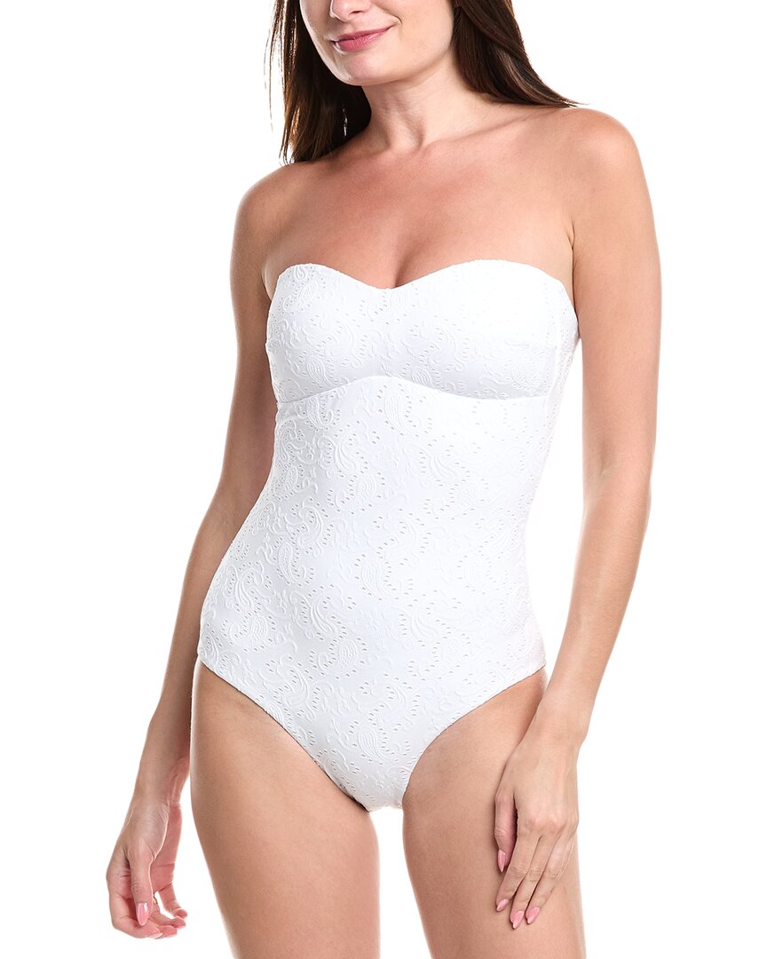 SEA LEVEL AUSTRALIA SEA LEVEL AUSTRALIA INTERLACE SEAMLESS BANDEAU ONE-PIECE 