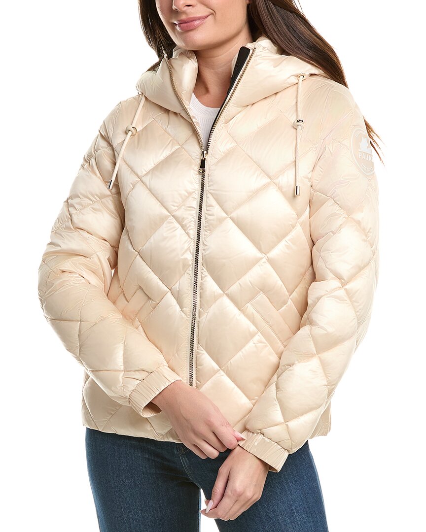 Pajar Diamond Quilted Boxy Puffer Jacket In White