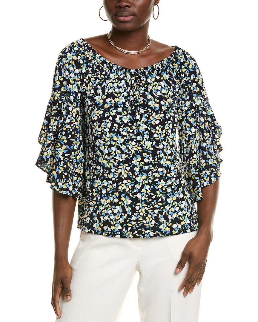 Vince Camuto Off-the-shoulder Blouse In Blue