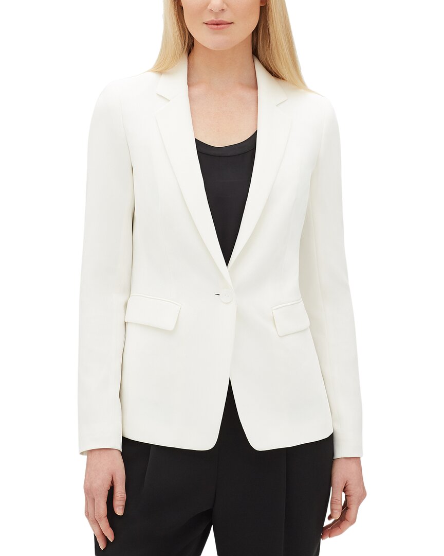 Lafayette 148 New York Petite Lyndon Blazer In Neutral