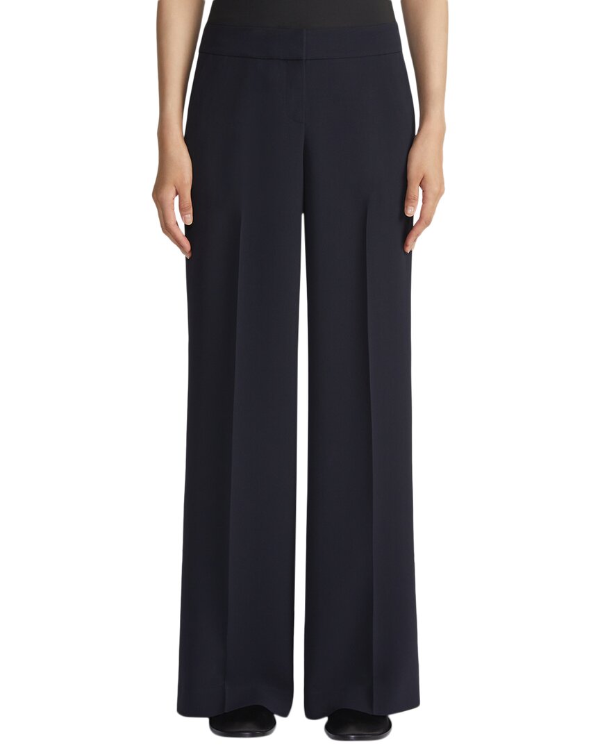 Lafayette 148 Petite Dalton Pant In Kindwool Nouveau Crepe In Black