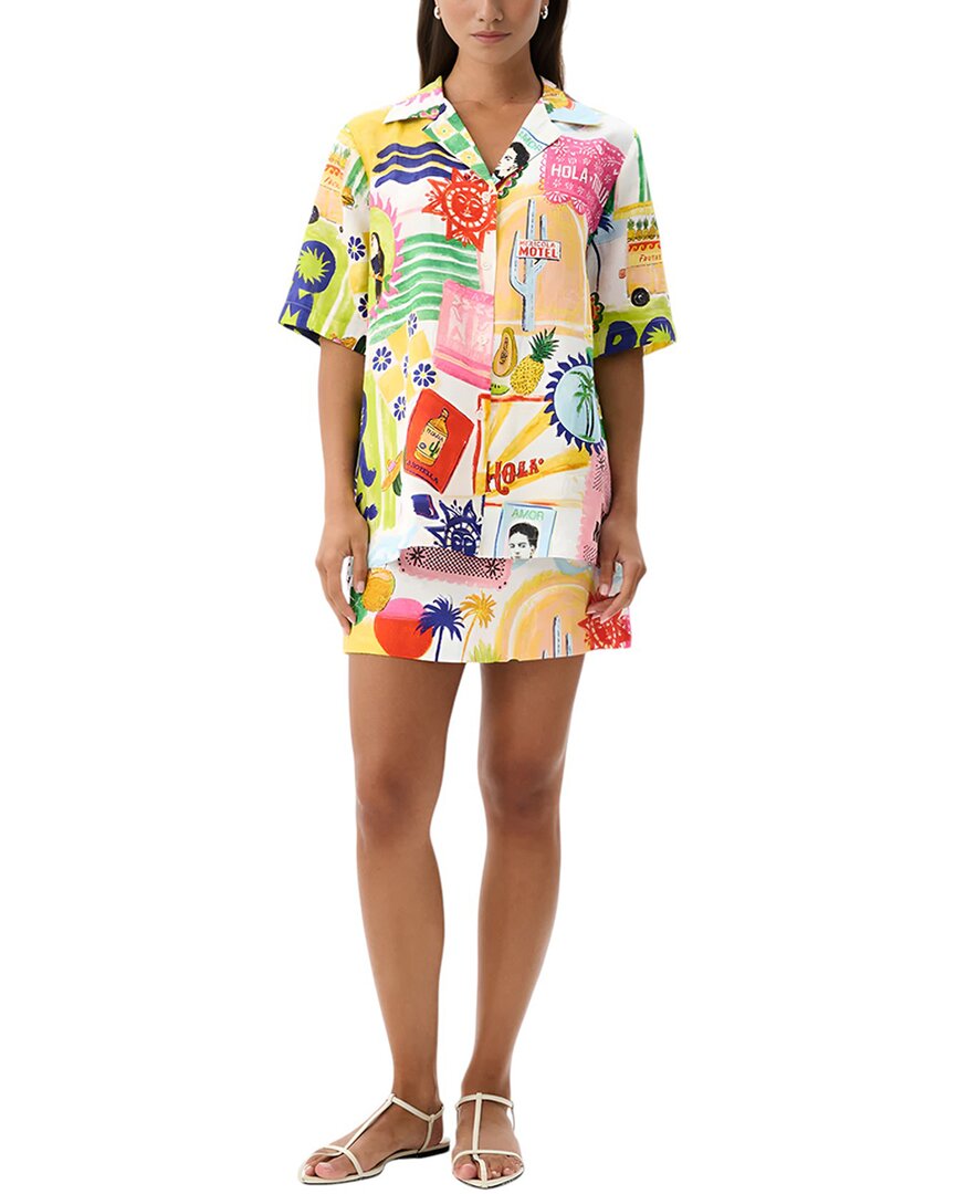 Esea 2pc Shirt & Skirt Set In Multicolor