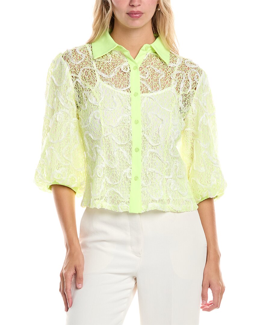 Gracia Button-down Blouse In Multi