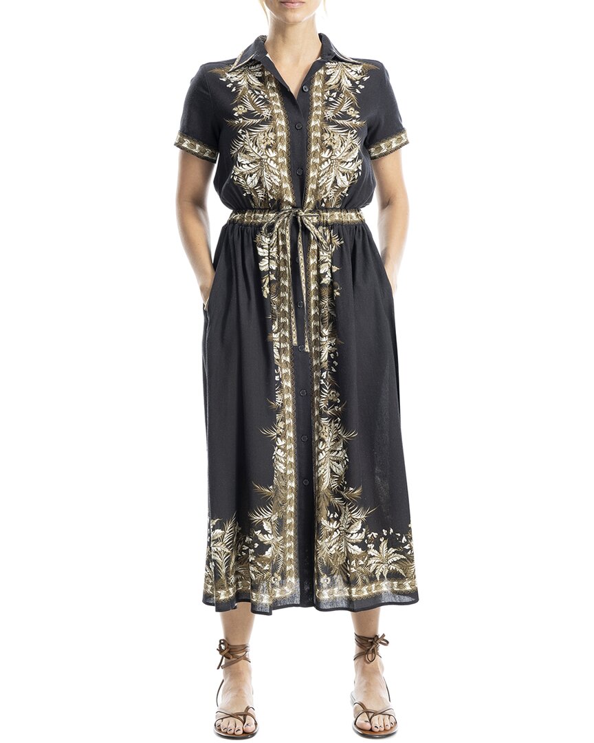 Max Studio Belted Maxi Shirtdress