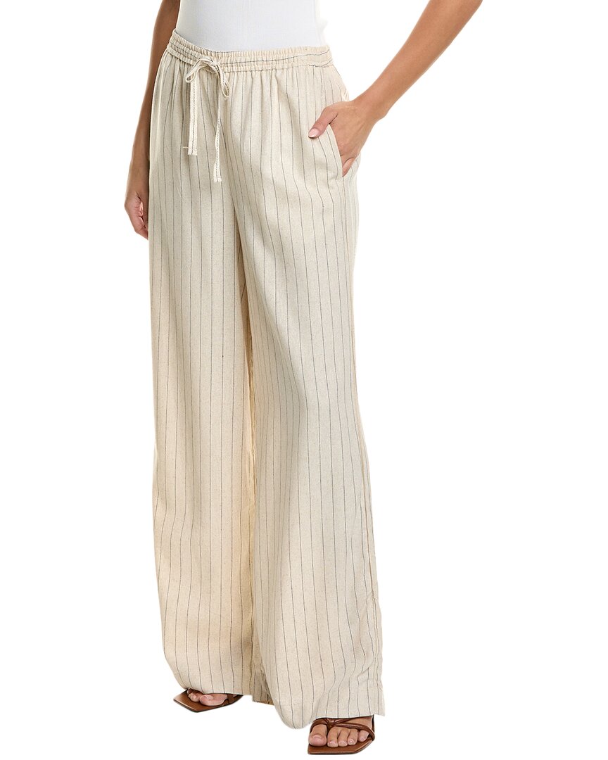 Max Studio Drawstring Linen-blend Pant