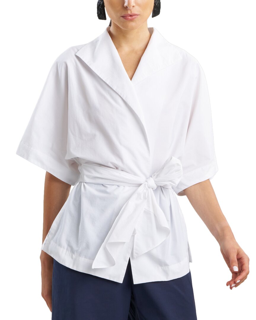 Natori Wrap Top In White