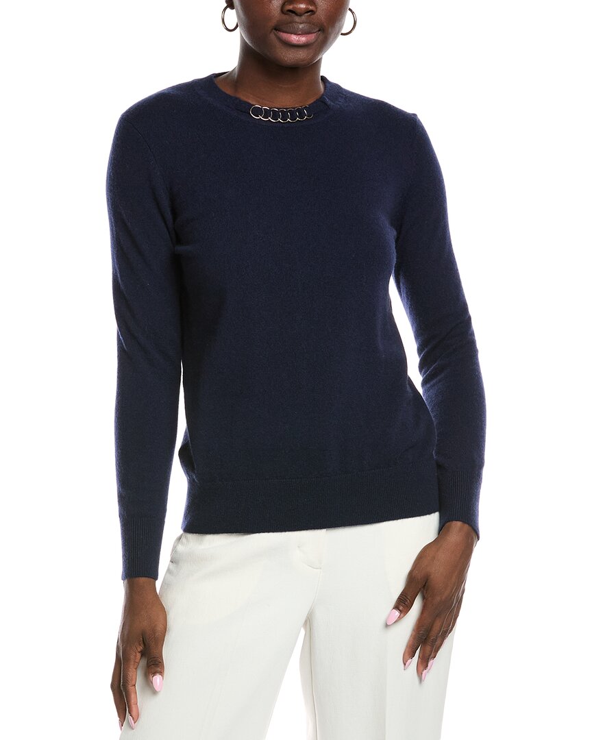 Bruno Magli Cashmere Sweater In Blue