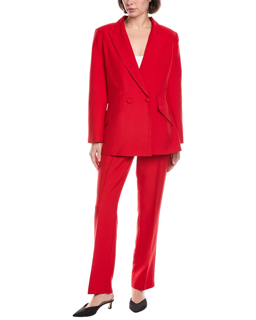 Pascale La Mode 2pc Suit In Red