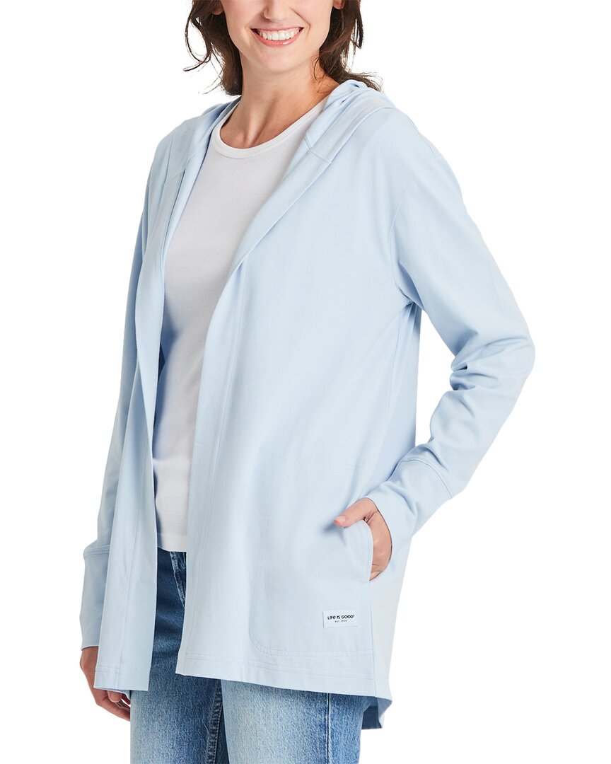 Life Is Good Crusher Solid Flex Cardigan
