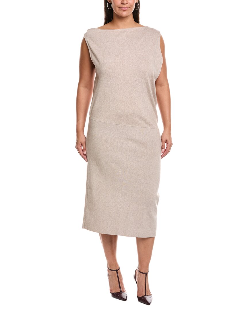 Reiss Plus Claudine Mini Dress In Neutral