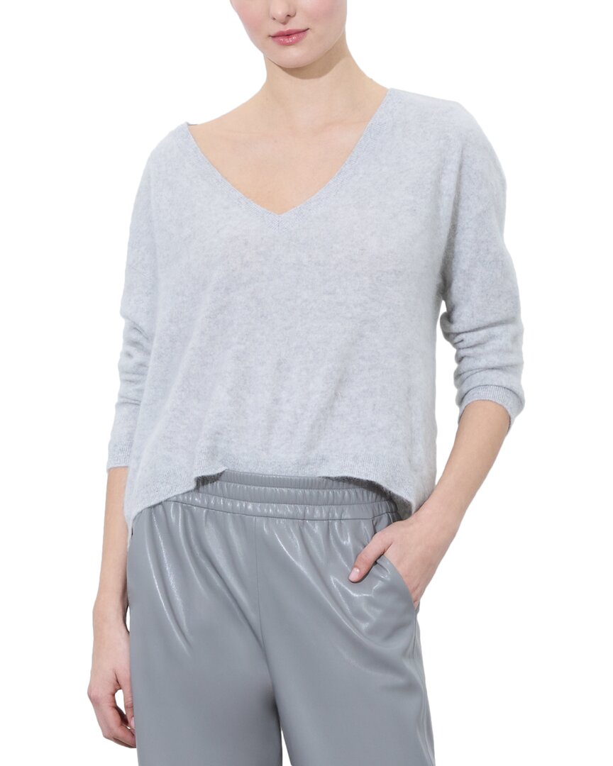 Alice And Olivia Williams Cashmere-blend Pullover In Gray