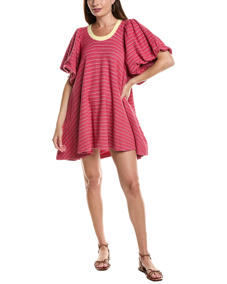 Free People Hudson Scoop Neck Pullover In Red Combo In Multi