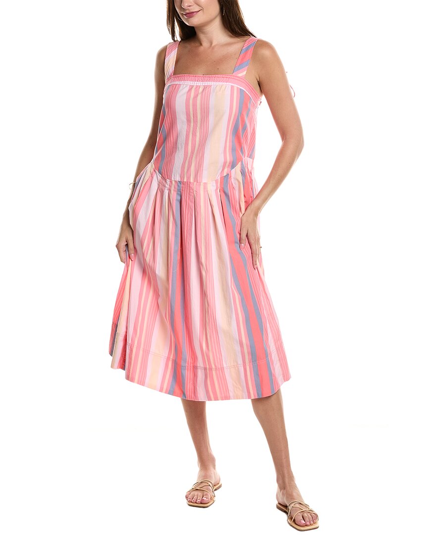 Free People Primavera Stripe Cotton Midi Dress