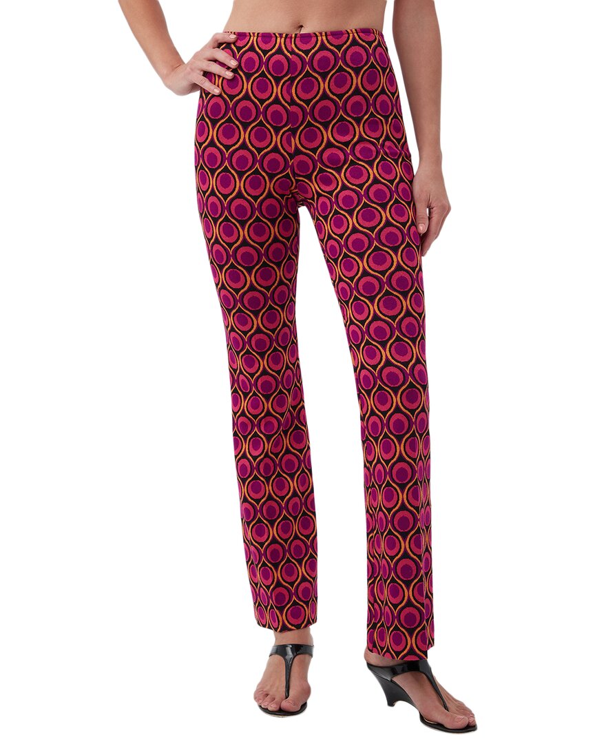 Trina Turk Kick Flare Jacob Pant In Purple In Burgundy