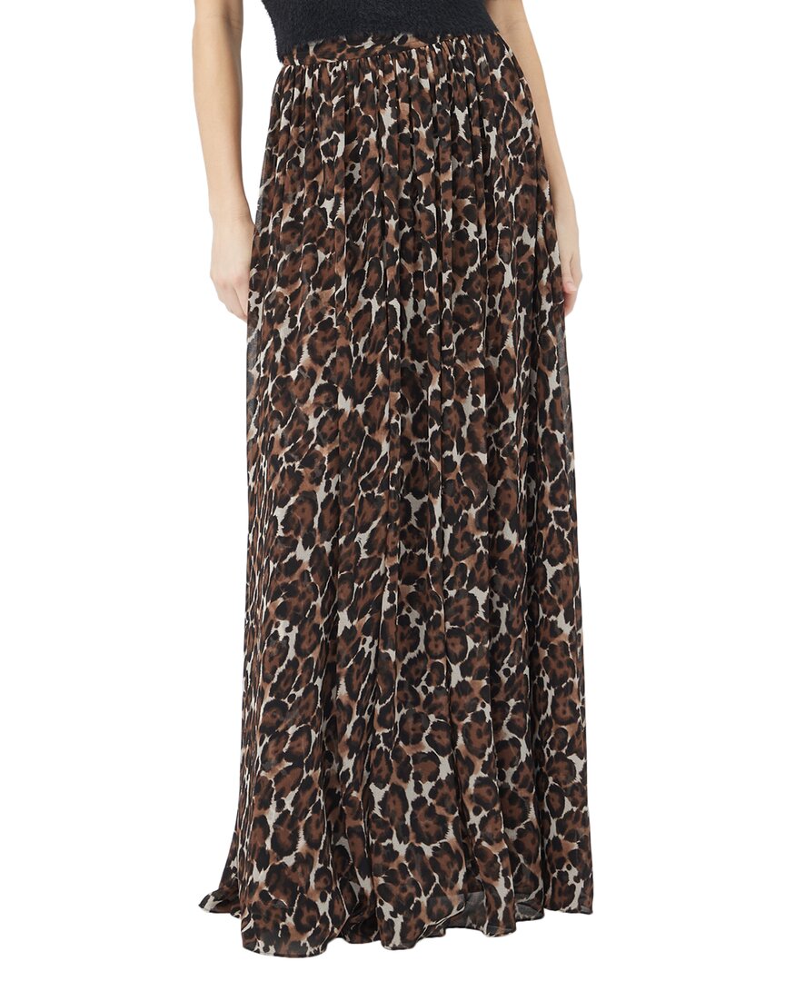 Trina Turk Bersha Leopard Print Maxi Skirt In Animal Print