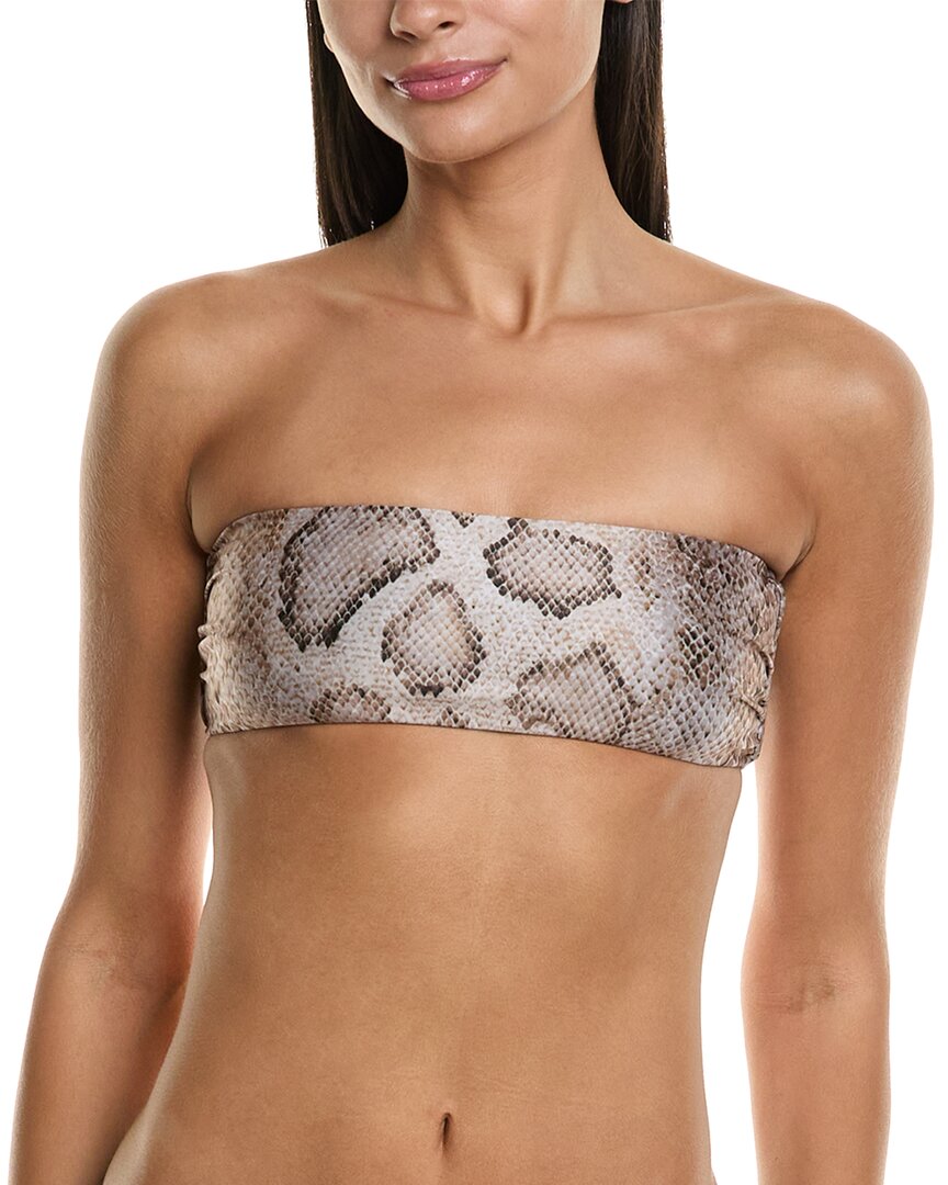 Mara Hoffman Abigail Bikini Top In Gray