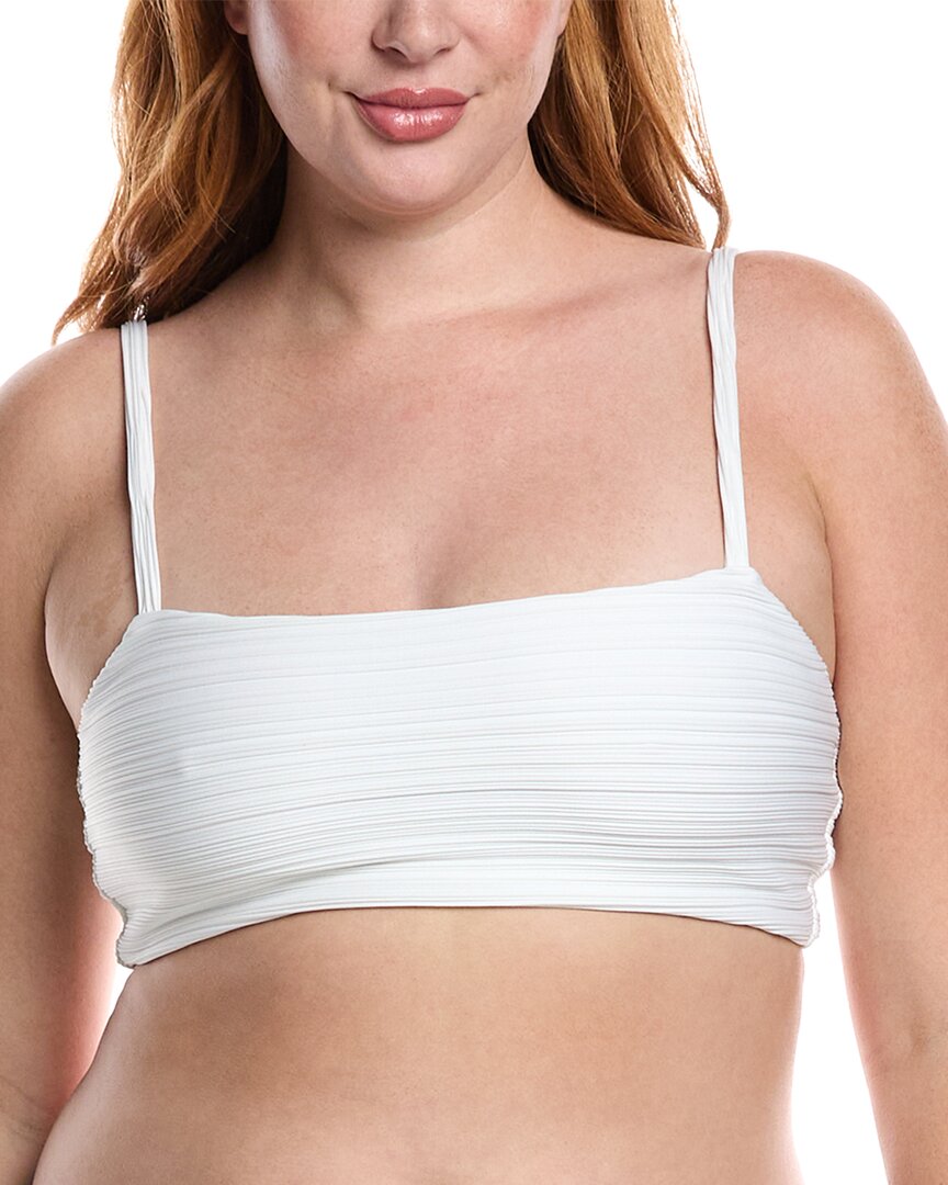 Mara Hoffman Sia Bikini Top In White