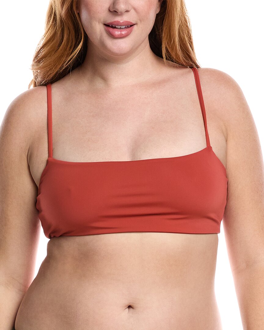 Mara Hoffman Sia Bikini Top In Brown