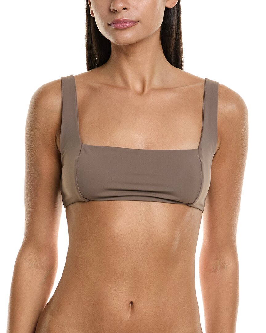 Mara Hoffman Meli Bikini Top In Brown