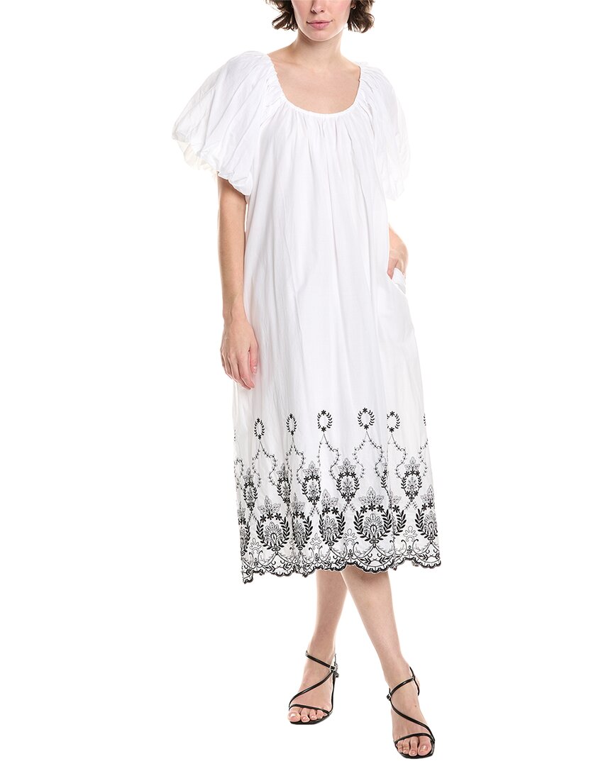 Endless Rose Embroidery Midi Dress