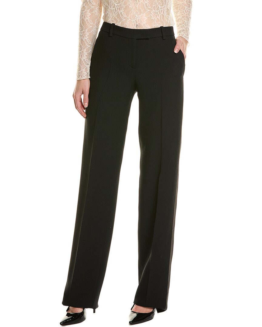 Michael Kors Haylee Double-crepe Flare Trousers In Black