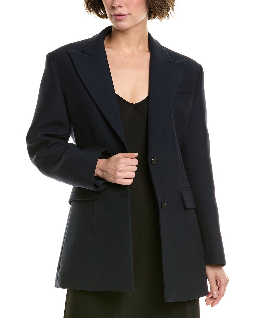 Michael Kors Collection Gabardine Sculpted Wool & Silk-blend Blazer