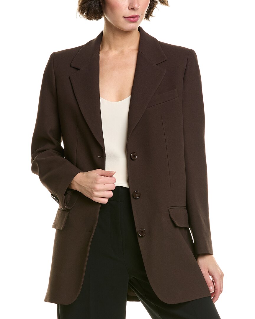 Michael Kors Collection Blazer In Brown