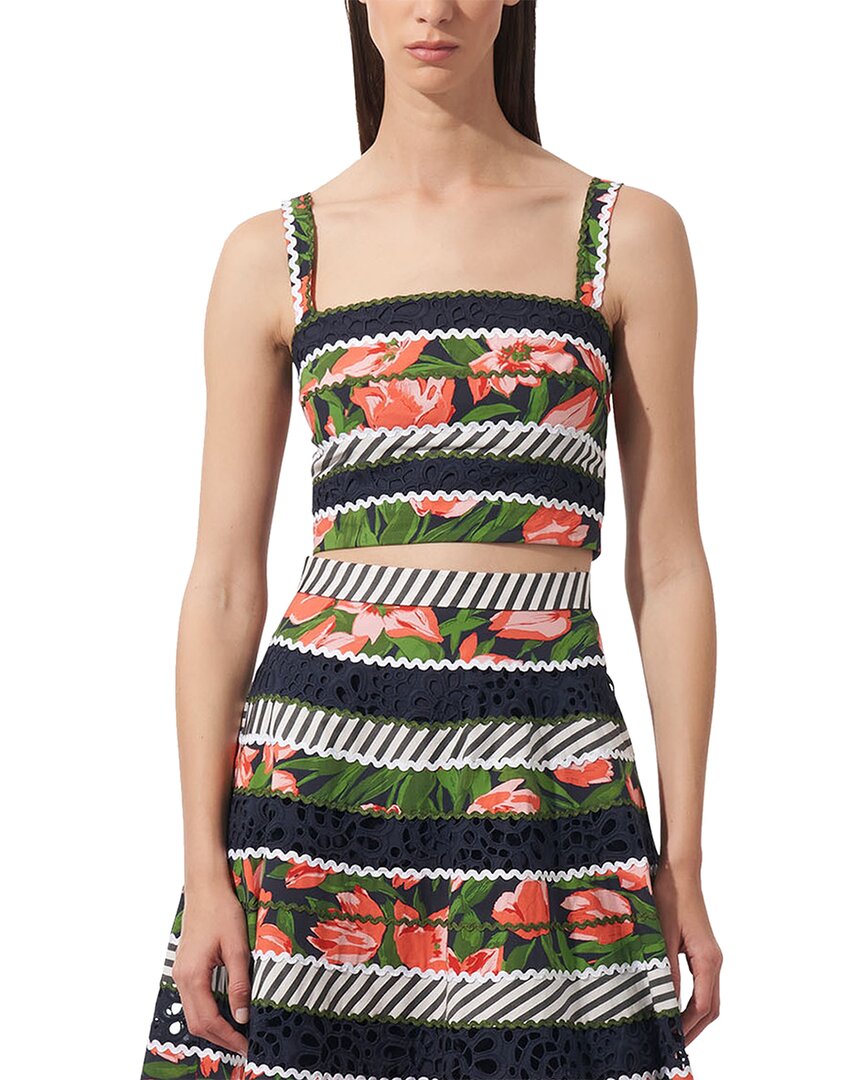 Carolina Herrera Thick Strap Crop Top