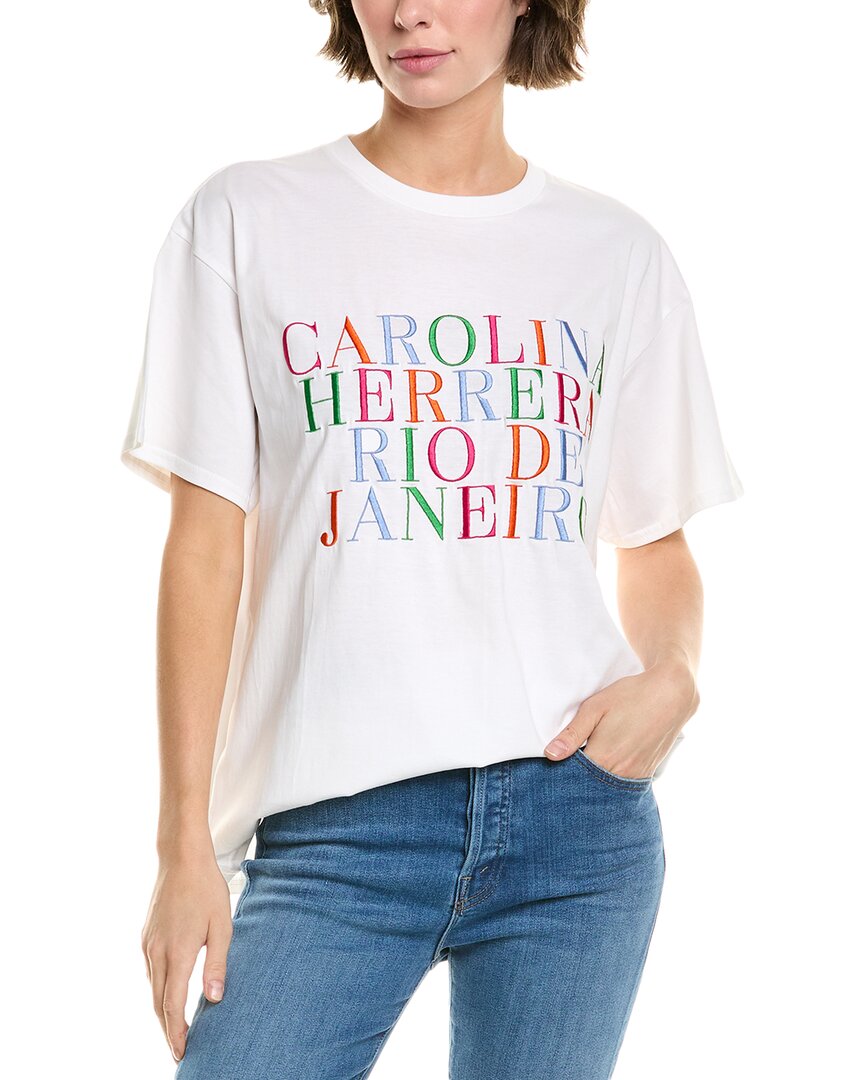 White Carolina Herrera T Shirt Women's Carolina Herrera