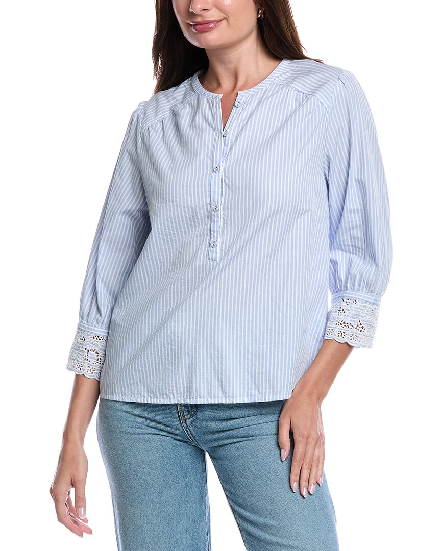 Sam Edelman Madelyn Lace Cuff Blouse