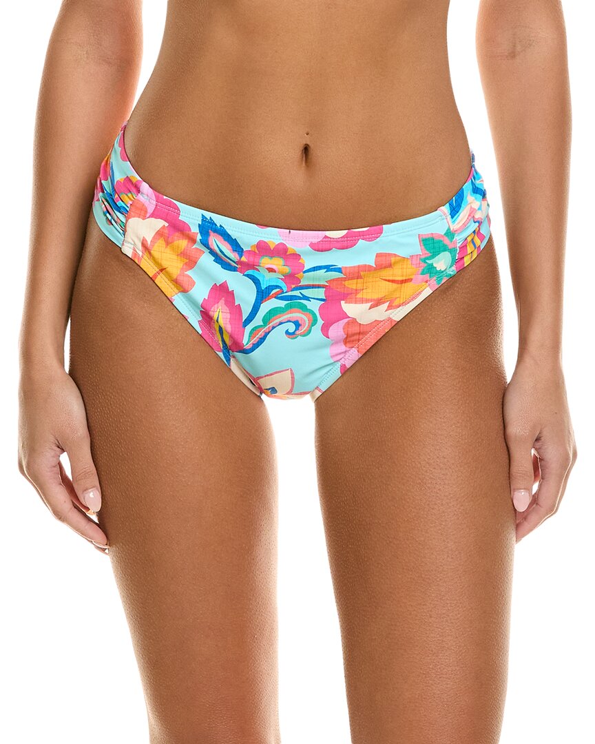La Blanca Breezy Sash Tab Bikini Bottom In Blue