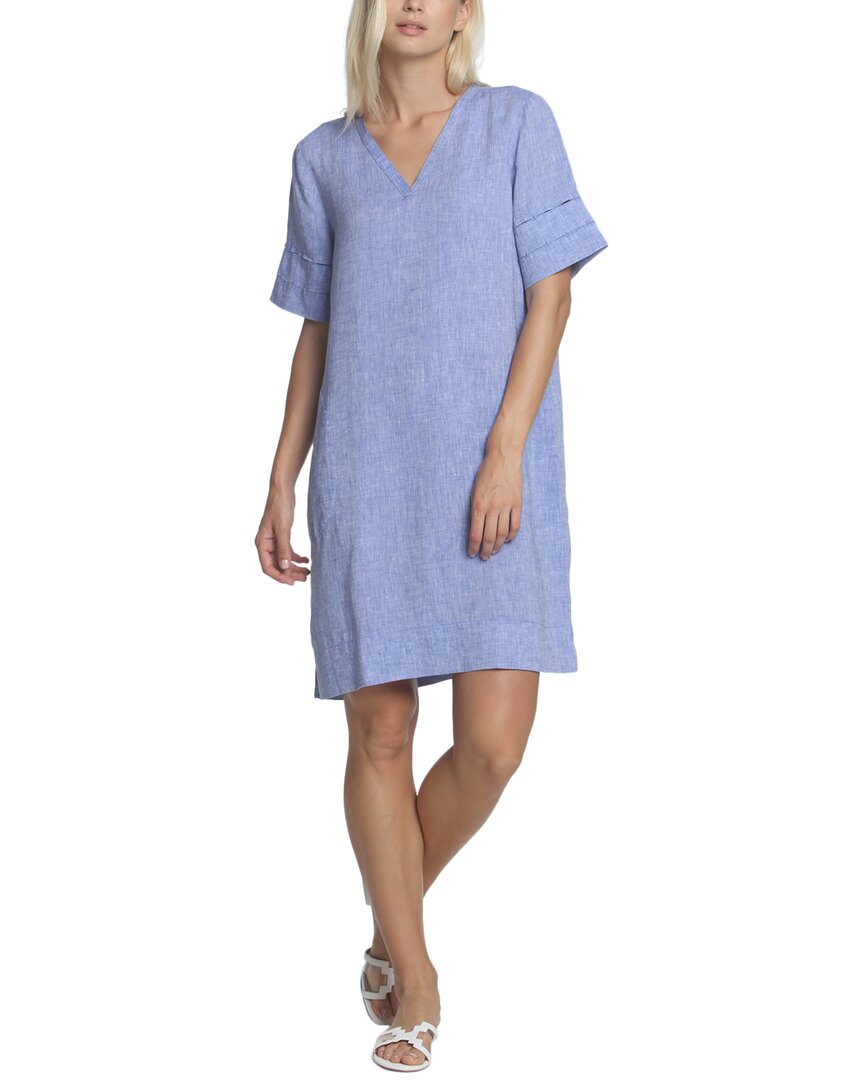 Hinson Wu Jackie Linen Dress In Blue