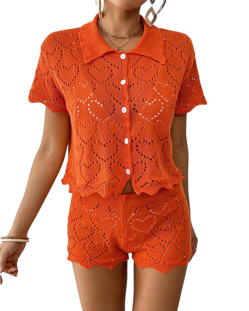 Nino Balcutti 2pc Shirt & Short Set In Red