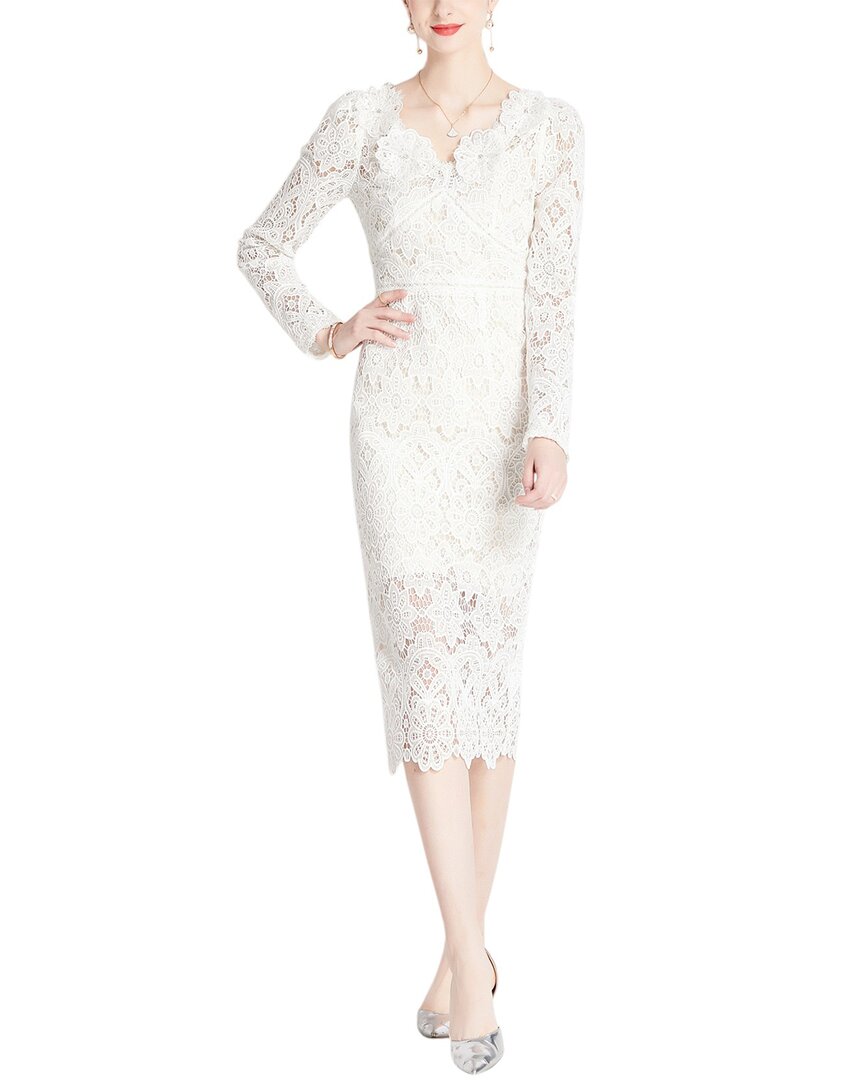 Elaine Dress In White