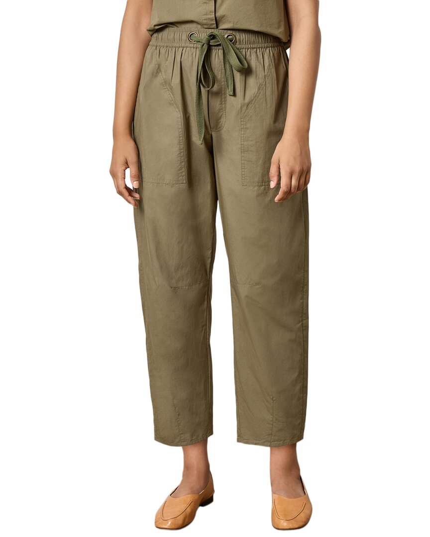 Lilla P Everyday Poplin Pant In Green
