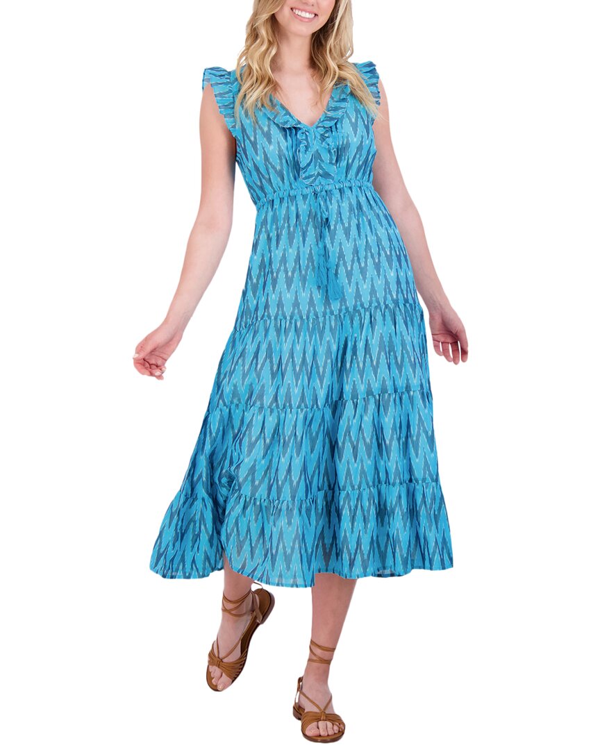 Mer St. Barth Giselle Maxi Dress In Blue