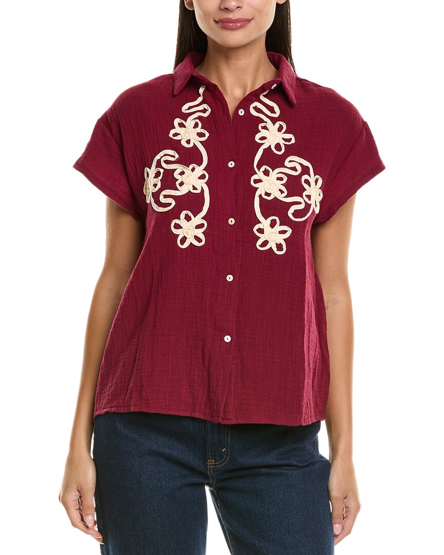 Anna Kay Salinkain Blouse In Red
