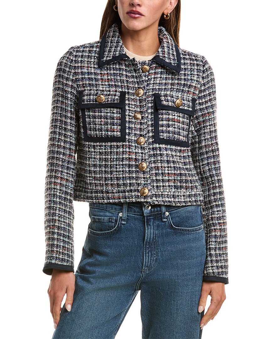 Stellah Wool-blend Tweed Jacket In Multi