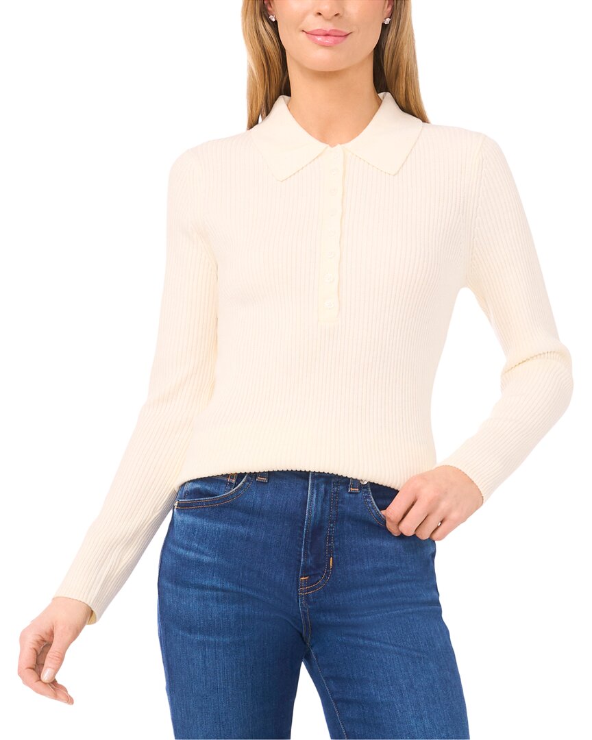Ted Baker Rib Sweater In White
