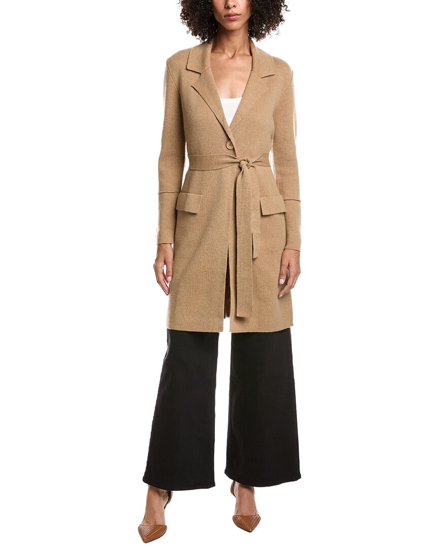 Forte Cashmere Wool & Cashmere-blend Double Knit Cardigan In Black