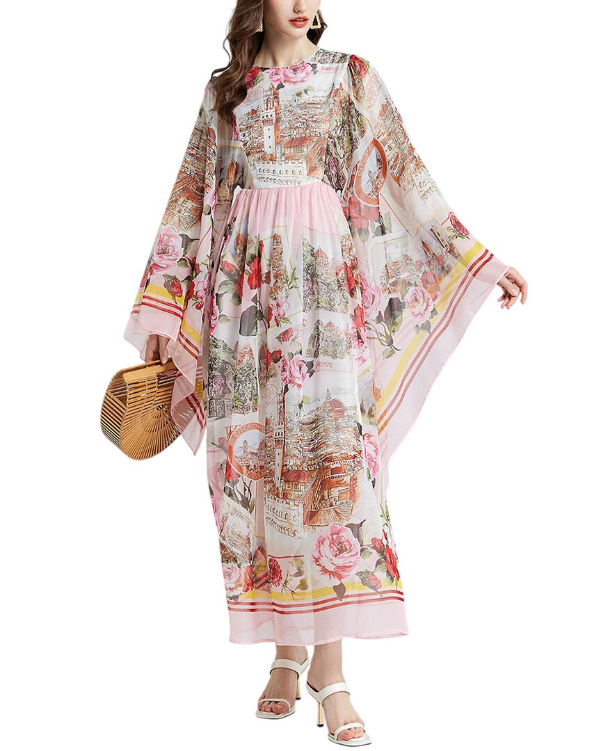 Elaine Midi Dress In Pink