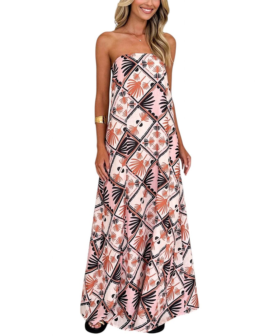 Oloey Maxi Dress In Pattern