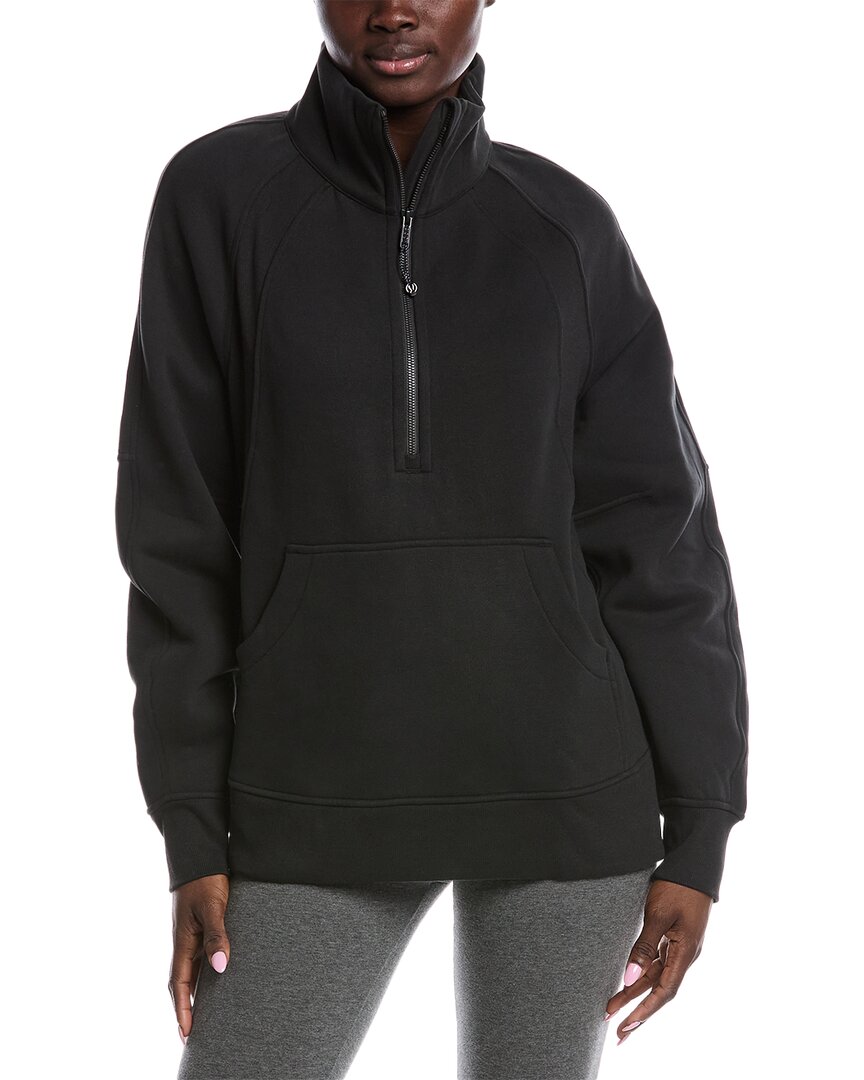 Lululemon Scuba Oversized 1/2-zip In Black