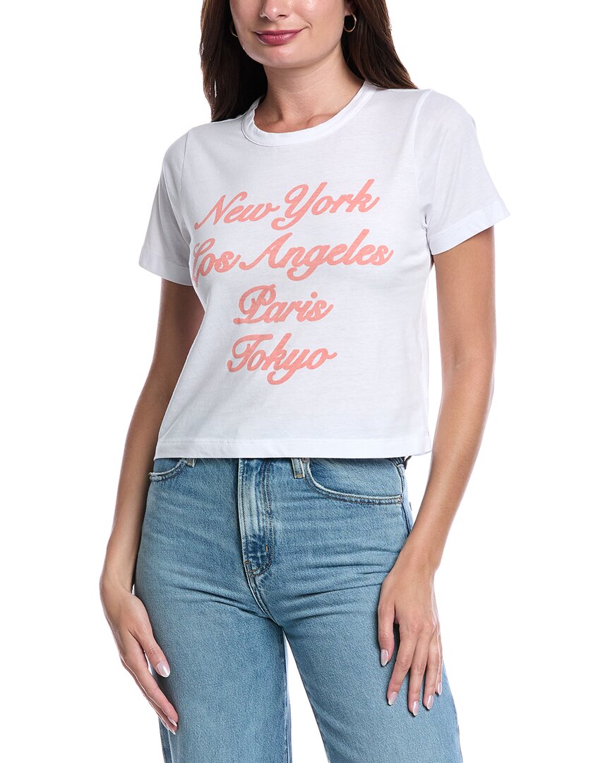 Chaser Cropped T-shirt In White