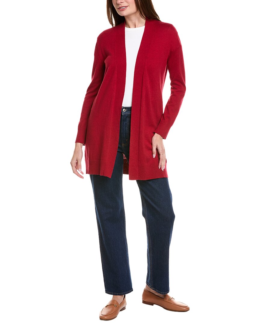 Hannah Rose Relaxed Cashmere-blend Duster In Animal Print