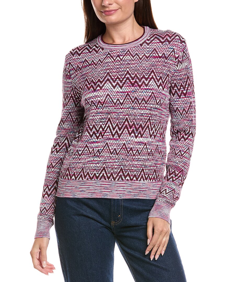 Missoni Girocollo Sweater In Purple