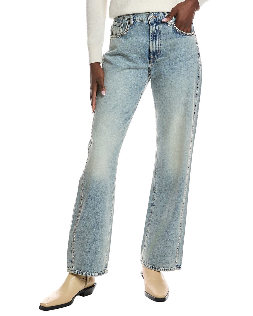 7 For All Mankind Tess Cassidy Straight Jean In Blue