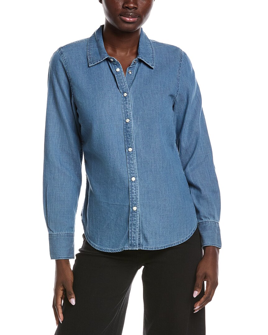 7 For All Mankind Denim Shirt In Blue